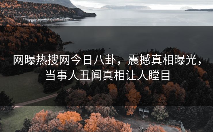 网曝热搜网今日八卦，震撼真相曝光，当事人丑闻真相让人瞠目